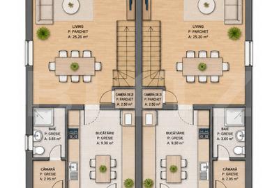 Casa semifinisata, 150 mp utili, zona urbanizata, intrare Jucu - 4