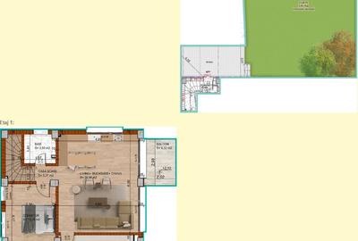 APARTAMENT 3 CAMERE || CURTE 110 MP || ACCES INDIVIDUAL || DOMENII - 16