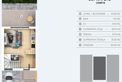 Complex de vile tip duplex si triplex  OTOPENI - PRETURI ATRACTIVE - 10