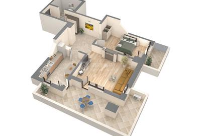 Apartament 2 camere, bloc nou, Podu Ros, intabulat - 10