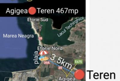 Vanzare Exclusiva Teren 476mp. in Agigea la 3.5km de plaja - 3