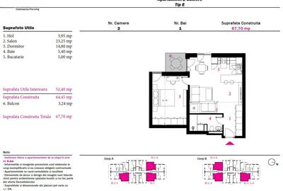 Apartament 2 camere, Rond OMV, nou (copie) - 5