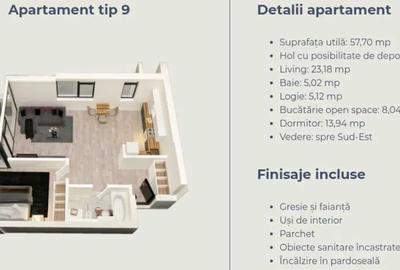APARTAMENT CU 2 CAMERE IN COMPLEX NORD ONE-MALL la 187.000 euro - 4
