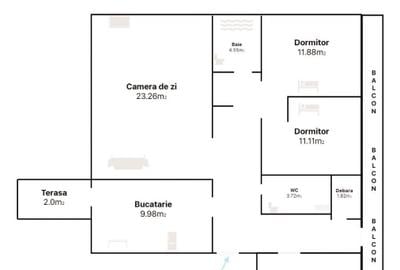 Proprietar vand apartament cu 4 camere - 1