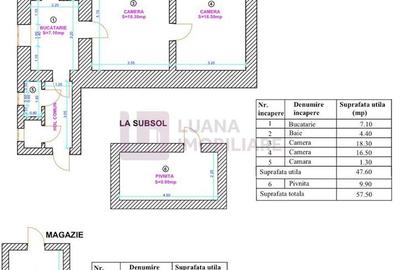 Apartament 2 camere de vanzare |  Central | recent renovat | Tribunal | - 8