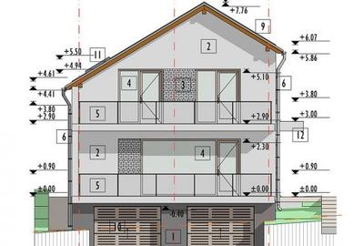 Casa tip duplex Borhanci,140mp utili+250 mp curte,semifinisata, zona Romul Ladea