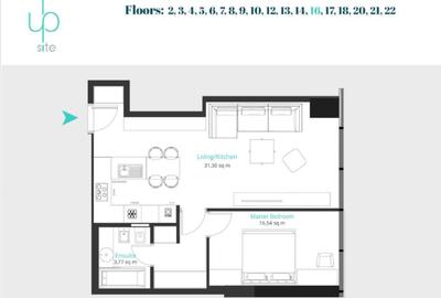 Apartament 2 camere – Up Site Florească - Etajul 16 Parcare+Depozitare - 8