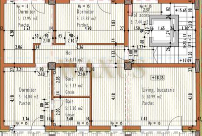 Penthouse Semifinisat - ST 133MP I terasa I Bloc Nou - Marasti - 2
