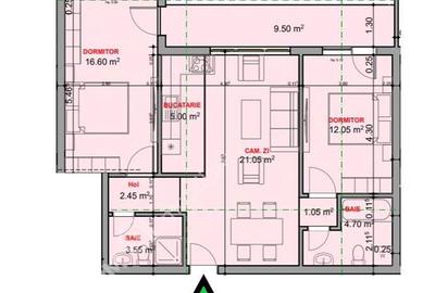 Apartament la cheie de 3 camere cu 2 bai etaj 1 zona Veterani - 5