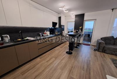 3 camere  bloc nou, 80 mp utili , balcon de 20 m - 6