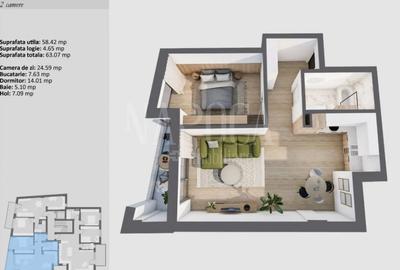 Apartament 2 camere de vanzare in Centru, Cluj Napoca - 3