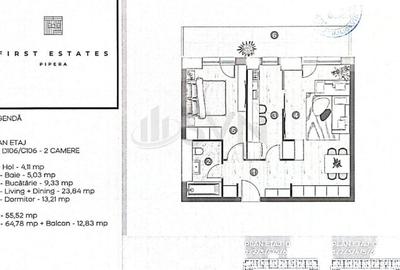 REA1029081 Apartament 2 camere de vanzare I Pipera - 10