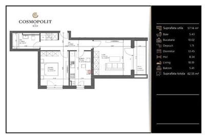 Apartament Finalizat - Cosmopolit Rise - 8