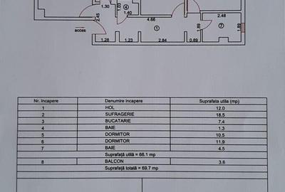 Apartament 3 camere decomandat - Inel 2 - 8