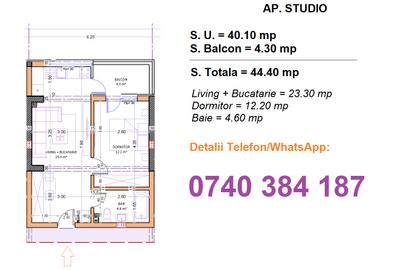 Studio 44mp ~ Bloc Nou, Zona linistita, Parc, Metrou M2 - 10