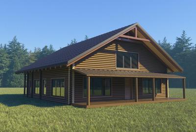 CASA LA MUNTE  LEMN MASIV DE LUX DIN LEMN DE VANZARE cu finalizare in 3 luni, pe - 1