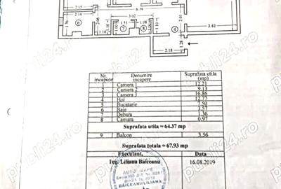 Apartament cu 3 camere decomandat în Balada