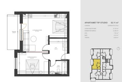 Avantgarden 3, bloc nou, etaj 4, 52 mp., parcare subterana inclusa, boxa beci - 10