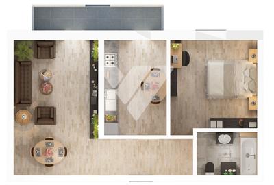Apartament nou 2 camere, 56 mp, etaj 1 - Zona Rahovei/ Doamna Stanca - 2