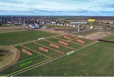 Teren Construcții intravilan de 850 mp, în Giroc