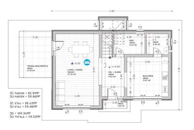 Casa de vanzare P+1, 120 mp, individuala, zona Dorobanti - 13