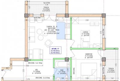 Apartament 3 camere | Etaj 2 cu lift | 2 terase | Zona Independenței - 3
