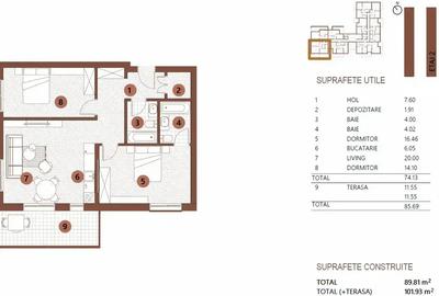 3 Camere | Lângă Parcul Verdi | Terasă 11 mp | Bloc Boutique - 12