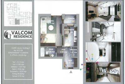 Valcom Residence Bartolomeu, Garsoniera, terasa 3.10, Comision 0% - 7