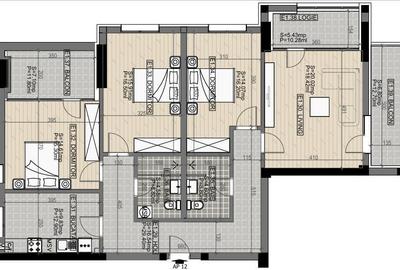 Apartament cu 4 camere decomandat în Berceni