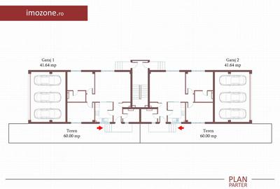 3 camere, CURTE 67 mp si 2 PARCARI proprii, 75 MP, FINISAT MODERN,  COMISION 0% - 10