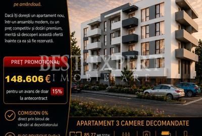 Apartament cu 3 camere decomandat în Theodor Pallady