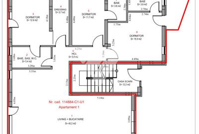 Apartament de lux 115 mp utili 4 camere 4 bai curte privata 200 mp - 18