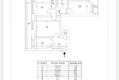 Apartament cu 3 camere semidecomandat în Iancului