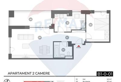 2 Camere MetroCity Urban Living, Apartamente noi în Sector 1 - 3