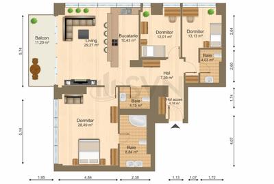 REA1027533 Apartament High End 4 camere I One Mircea Eliade - 19