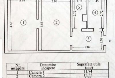 Apartament 2 camere de vanzare zona KM 4-5 - 1