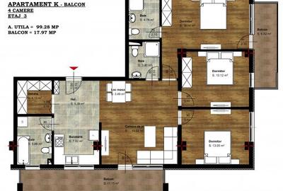 Apartament 4 camere K, bloc NOU - zona Salca - Universitatii - 1