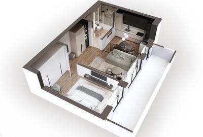 Horizon City: Apartament 1 Cameră cu Parcare Inclusă - Comision 0% - 10