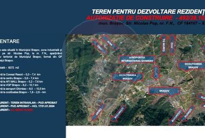 Teren dezvoltare rezidențială 8,272mp Brasov/AUTORIZATIE DE CONSTRUIRE - 4