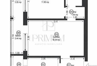 IESEFIN - 2 CAMERE - CENTRALA PROPRIE - CLIMA - 3 BALCOANE - 11