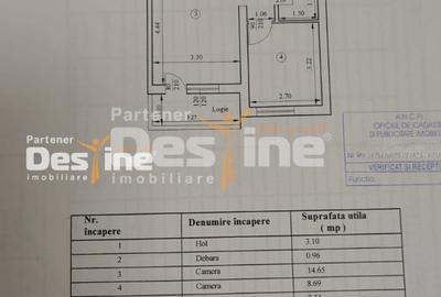 Podu Ros - Apartament 2 camere circular 39,90 mp - 5