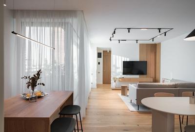 Apartament cu 4 camere semidecomandat, mobilat în Tunari