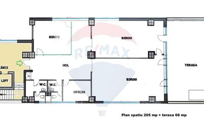 Spatiu birouri de inchiriat 205 - 240 mp Central Comision 0% - 7