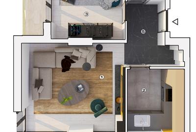 Apartament 2 camere, decomandat - 6
