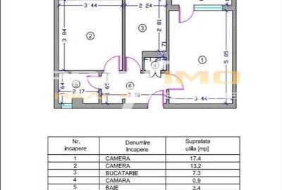 Apartament 2 camere, decomandat, CF.0, su.52mp.Bld.Tomis-Tomis Nord - 2