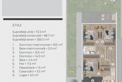 Casa 5 camere 153mp | 0 comision | Tunari | 350mp teren | Scoala Americana - 6