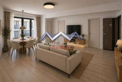 Apartament cu 3 camere semidecomandat în Nord