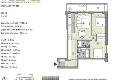 Direct Dezvoltator - "The Level Apartments faza 3" - Baneasa - 3 Camere - 11