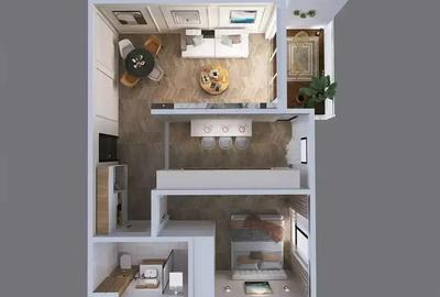 Apartament 2 camere 1 Decembrie 1918 Bucatarie 11mp / Logie / NOU - 23