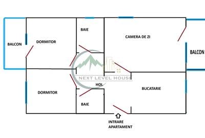 Apartament 3 camere, Judetean - intrare Racadau - 9